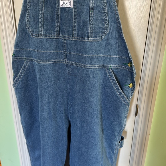LIBERTY® WOMEN'S DENIM BIB OVERALLS Country Comfortable Light Stonewash Size XL - Picture 4 of 12